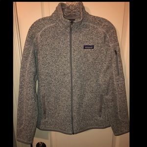 Gray Patagonia Fleece zip up